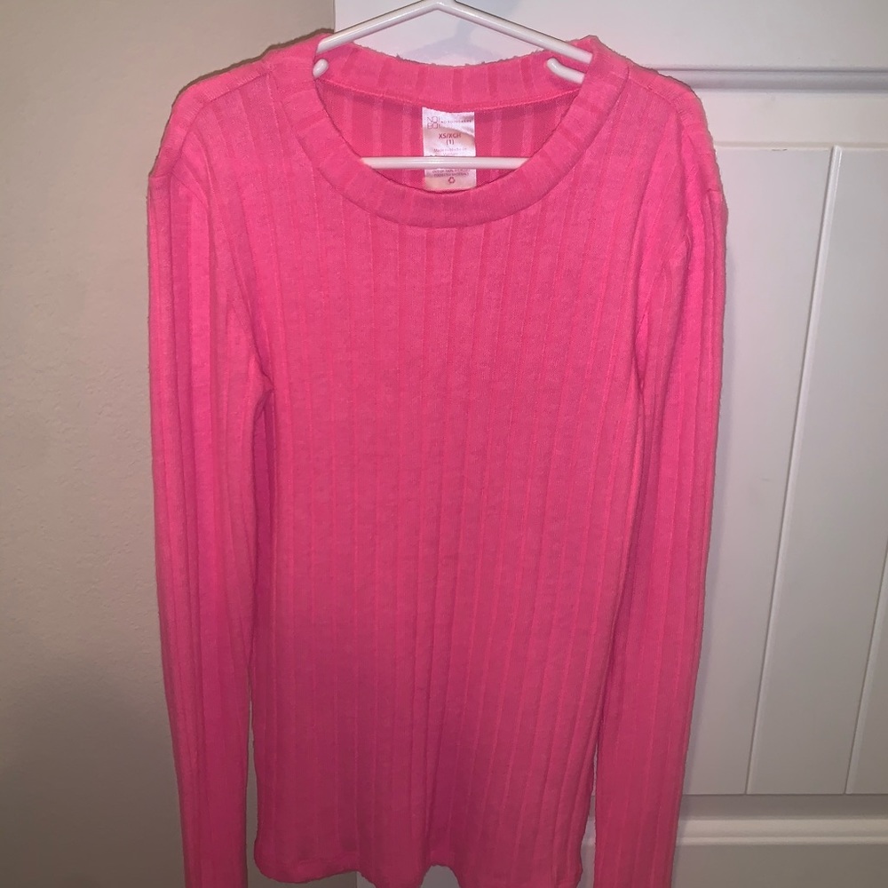 No Boundaries pink long sleeve shirt